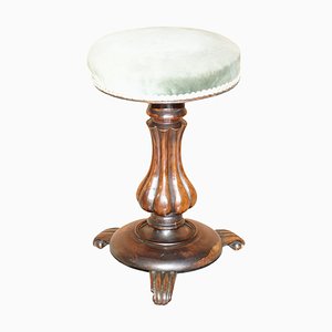 William IV Rosewood Piano Stool with Decorative Base, 1830s