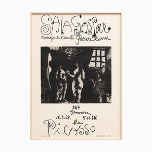 Vintage Pablo Picasso Exhibition Poster, 1968