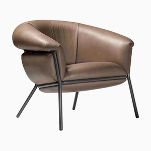 Brown Grasso Armchair by Stephen Burks for BD Barcelona Design