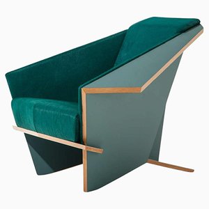 Limited Edition Petroleum Taliesin Armchair by Frank Lloyd Wright for Cassina