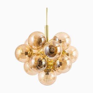 Large Sputnik Glass Globes Chandelier from Kaiser Leuchten, Germany, 1970s