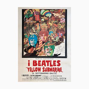 Yellow Submarine Original Italian Film Movie Poster, 1968