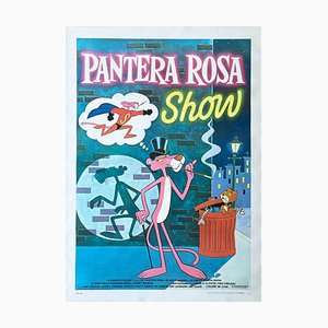 Póster de película italiana de dos hojas de Pink Panther Show 1978