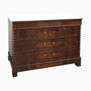 Antique Neapolitan Smith Style Chest of Drawers in Mahogany