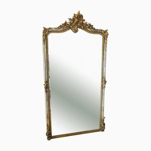 Very Large Gilt Wall Mirror or Overmantel, 19th Century