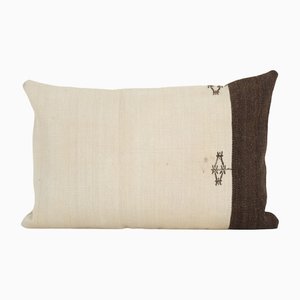 Organic Striped Kilim Lumbar Pillow Cover