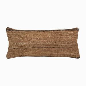 Handmade Organic Wool Striped Lumbar Pillow Cover