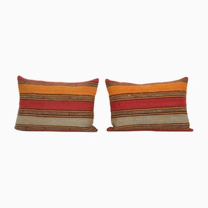 Turkish Handmade Kilim Pillow Covers, Set of 2