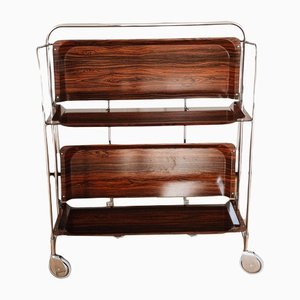 Deutscher Mid-Century Barwagen oder Servierwagen, 1970er