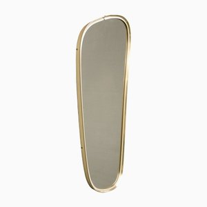 Gold Colored Wall Mirror, 1950