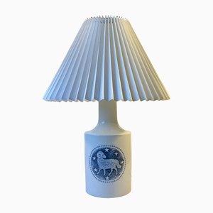 Lampada da tavolo Royal Copenhagen in porcellana di Kaj Lange per Fog & Menuup, anni '70