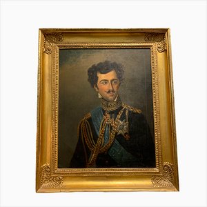High Ranking Officer or Gentleman, Germany, 19th Century, Oil Painting, Framed