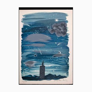 Roger Chapelain-Midy, Starry Sky, Litografía original, 1962