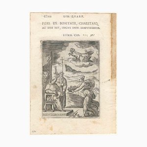 Emblemi di Achille Bocchi, Original Engravings, 1555, Set of 4
