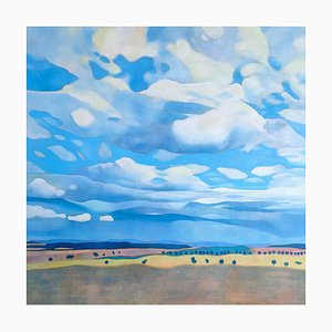 Marie-Pierre Autone, Un Vol de Nuages Passe, 2022, Huile et Acrylique sur Panneau