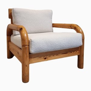 Pine & Teddy Fabric Easy Chair by Rainer Daumiller
