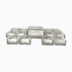 Crystal Table Service by Cini Boeri for Arnolfo Di Cambio, Set of 13