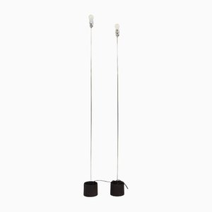 Minimal Italian Notti Floor Lamps, 1970, Set of 2