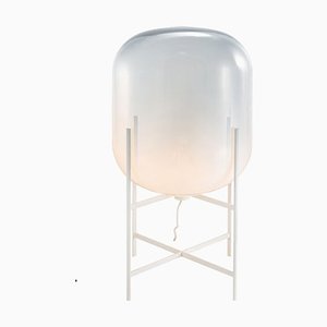 Lampadaire Oda Moyen Clair de Lune Blanc et Blanc par Sebastian Herkner pour Pulpo