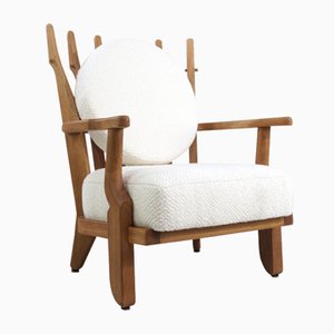 Oak Chair by Guillerme et Chambron for Votre Maison