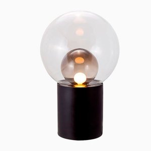 Lampe de Bureau en Verre Transparent et Fumé Gris par Sebastian Herkner pour Pulpo & Rosenthal