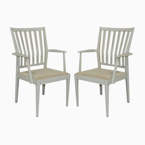 Set of Beech Armchairs, Denmark, 1960
