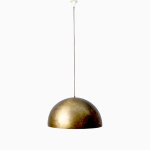 Mid-Century German Space Age Pendant Lamp in Bronze from Staff