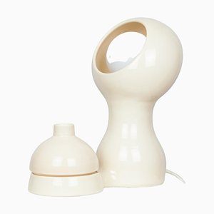 Beige Glob Lamp + Vase by Lola Mayeras, Set of 2