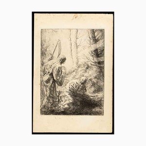 La mort et le bûcheron, Acquaforte originale, 1876