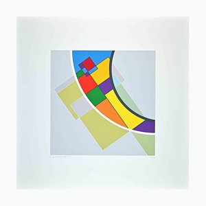 Sérigraphie de Luigi Veronesi, Lune, 1995