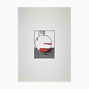Luigi Veronesi, Construction, Original Screen Print, 1980