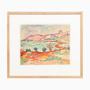 Georges Braque, Port de Collioure, 1972, Lithograph, Framed