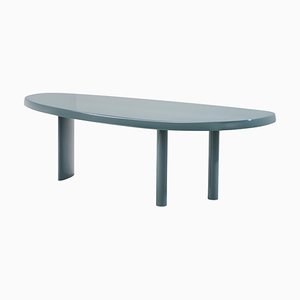 Sage Green Lacquered Wood Dining Table en Forme Libre by Charlotte Perriand for Cassina