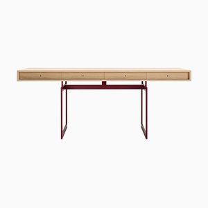 Wood and Steel Office Desk Table by Bodil Kjær for Karakter