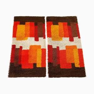 Modernist Dutch High Pile Rugs from Desso, 1970s, Set of 2