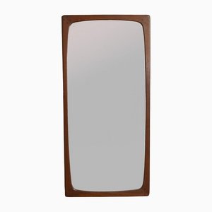 Espejo rectangular con marco de madera de Isa Bergamo, años 60