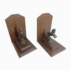 Vintage Italian Horse-Shaped Bookends, Set of 2