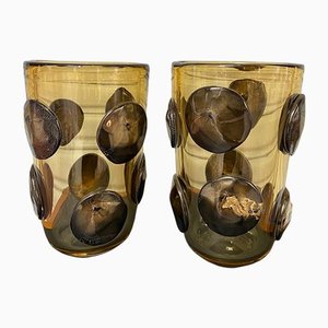 Murano Vases by Alberto Dona, 1980, Set of 2