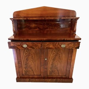 Antique William IV Quality Figured Mahogany Sideboard