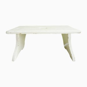 White Painted Wooden Stool