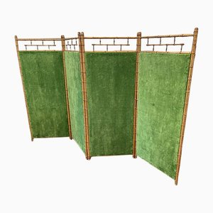 Gilded Faux Bamboo Screen by Madeleine Castaing