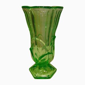Grüne Vintage Vase, 1960-1970er