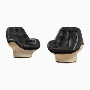 Yoga Lounge Chairs by Michel Cadestin for Airborn, Set of 2