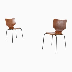 Danish Architectural School Chairs, 1960s, Set of 2