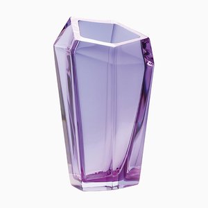 Große violette Kastle Vase von Purho