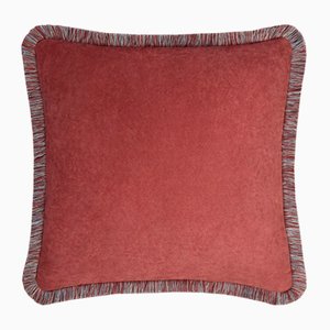 Happy Pillow Laos Brick Red Cushion by Lorenza Briola for Lo Decor