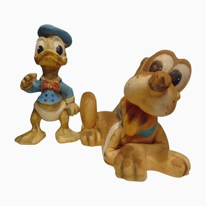 El pato Donald y el perro Pluto de Walt Disney, 1968. Juego de 2
