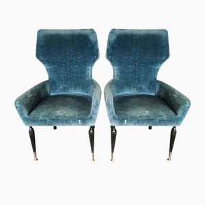 Chamber Lounge Chairs by Paolo Buffa, Set of 2