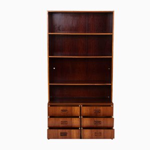 Danish Rosewood Shelf with Drawers, 1960s, Set of 2
