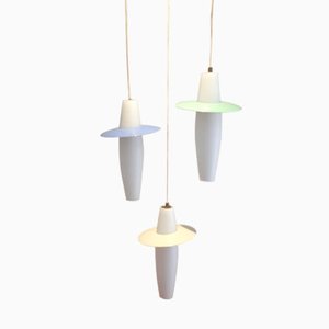 Lampes à Suspension, 1950s, Set de 3